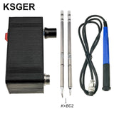 KSGER Mini STM32 V3.1S OLED T12 Soldering Iron Station DIY Plastic 907 9501 Handle Electric Tools Quick Heating T12 Iron Tips 8s Tins