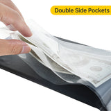 40 Pockets Banknote Currency Collecting Album 20 Sheets Clear Bill Holders World Money PU Leather Hard Cover Storage