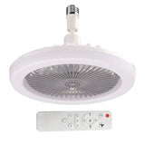 30W Aromatherapy with Light E27 Lamp Cap Wireless Remote Control Silent Ceig Fan for Bedroom Living Room Kitchen