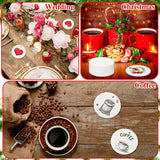 100 Piece Christmas Sublimation Blanks Holes White Acrylic Round Ornament With Red Ribbon