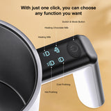 Electric Frother - Automatic Milk Warmer and Foamer for Cold/Hot Latte, Cappuccino, Chocolate. Kitchen Tool with US/EU Plug.
