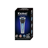 KE-8510 Waterproof Rotary LED Display Rechargeable Cordless Floating Head Replaceable Blades Electric Shavers for Man