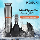 Resuxi LK-860 Set Men Electric Washable Nose Shaving Waterproof Hair Trimmer Clipper Cutter hine