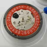 NH35A Grade Mechanical Movement NH35 RED Calendar Wheel 24 Jewelry Self-Winding High Precision