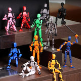 12PCS 3D Printed 13-joint Movable Lucky Third Generation DIY Assembled Human Doll Adult Stress Relief Toy Birthday Gift