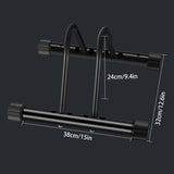 Single Bike Floor Stand Heavy Duty Parking Rack Adjustable Garage Bike Stand NEW