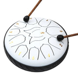 6 Inch 11 Notes Hand Pan with Bag Music Book Drum Mallets Percussion Instruments for Yoga Meditation Unique Gift
