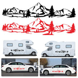 New Mountain Forest Totem Decoration Car Refitting Garland Pine Tree Pattern Side Door Body o Vehicle Sticker