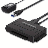 Hard adapter converter, 2.5/3.5-inch hard disk SSD universal recovery kit, 1 power supply