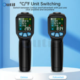 Digital Infrared Non-contact Pyrometer Laser Dual Switching Temperature Meter Industrial Thermometer