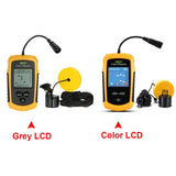 LUKY FFC1108-1 LCD Screen Portable Wired Fish Finder 100M Depth Range Sonar Echo Sounders Fishfinder Fishing Tackle