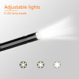 Industrial Endoscope with Dual 1920*1080P/2592*1944P 8 LED Light IP68 Waterproof Inspection Camera w/ 4.5” Display