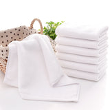 7PCS Cotton White Superior Hotel Quality Soft Face Hand Towels 30X30cm
