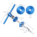 Bike Headset Cup Press in Tool Aluminium Alloy Handle Bearing Installer for Bicycle Repair Professional Blue Sturdy