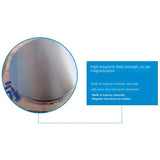 100MM Circular permanent magnet sucker magnetic pole 0.5+1.5 strong disc internal external grinding magnetic trolley magnetic