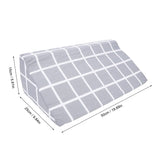 Body Positioning Foam Padding Triangle Shaped Wedge Pillow Comfortable Grey Plaid Easy To Clean for Home Hospital