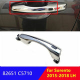 1Pair Inductive Assy Door Outside 82651C5710 82661C5710 For Kia Sorento 2015-2019 Chrome Pull Handle Have Button