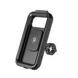 Motorcycle Waterproof Phone Holder Handlebar Mount Rearview Mirror Touch-Screen 360degree Rotation for 5.5-6.5 inch