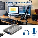 4K HDMI-Compatible Video Capture Card Loop Out Game Recording Live Streaming 1080P 60FPS Grabber MS2131 for PS4/5