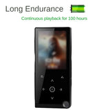MP3 Music Bluetooth 5.0 Lossless Hifi Portable Audio Walkman With FM/Ebook/Recorder/MP4 Video Player Black