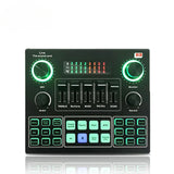 Profsssional v9 Multifunctional USB Live Sound Card Audio Mixer Soundcard for YouTube gaming livestream Recording Home Kareoke