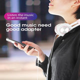 Auxiliary audio splitter lighting to 3.5mm jack cable IOS headphone adapter for iPhone 13 12 11 X 8 7