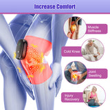 Electric Heated Massage Pad Wireless Knee Vibration Massager Promote Blood Circulation Red Light Thermal Leg Joint Brace