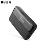 New style KuWFi 150mbps cat4 wireless 10users sim card 6000mAh mobile 4g lte hotspot router for live broadcast