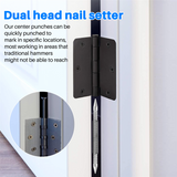 3 Pcs and Hinge Pin Tool Center Punch Spring Loaded Nail Set for Door 1/32 1/16 Dual Head, 1/8 Inch