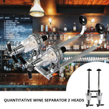 Drink Double Shot Wall Mounted Wine Beverage Whisky Liquor Dispenser Multipurpose Bottle Holder Bracket for Home Bar