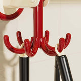 Six Claw Swivel Hook Reusable Heavy Duty Vacuum Suction Cup For Glass Home Kitchen Bathroom Hoo