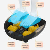 Intelligent Electric Foot Massager Machine Vibrator Infrared Heating Therapy Shiatsu Kneading Air Pressure Fatigue Relieve