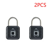 1-5pcs Smart Fingerprint Battery-powered IP67 Waterproonti Theft Padlock Quick Unlock Keyless Password Door Lock