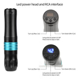 Cordless Battery Tattoo Pen Connector Tattoo Machine Pen Set 2000mAh Lithium Battery Replacement Handle for Artists