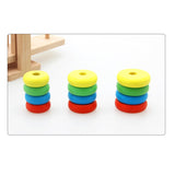 Wooden Clown Rainbow Stacker Seesaw Balance Scale Board Balancing Game Kids Early Education Toys For Children