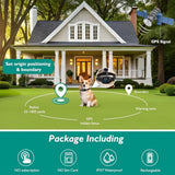 2024 New GPS Wireless Fence System, Electric Smart Automatic Barking Stop Device, OLED Screen Pet Dog Training Shock Collar