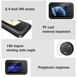 Peephole Door Camera Doorbell - Wireless Monitor with Live View & Digital Night Vision