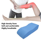 S Shaped After Surgery Orthopedic Blue Leg Pillow for Swelg