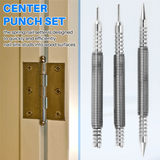 3 Pcs and Hinge Pin Tool Center Punch Spring Loaded Nail Set for Door 1/32 1/16 Dual Head, 1/8 Inch