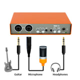 Professional Microphone Audio Interface Recording Sound Card Electric Guitar Mixer Professional Mixing Console