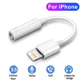 Auxiliary audio splitter lighting to 3.5mm jack cable IOS headphone adapter for iPhone 13 12 11 X 8 7