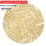 1000Pcs Wholesale Standard Size 00 0 1 # Empty Shell Gelatin Clear Transparent Hollow Seperated Capsules