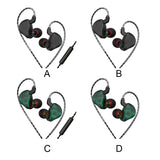 Earbuds Wired 3.5mm Mobile Phone Earphones Dynamic Music Drummers Bass Computer Headset with Mic Black/Standard