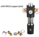 Universal automatic pre-filter with pressure gauge high-volume backwash tap water filter front purifier scale dirt removal