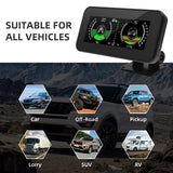 Newest M50 Intelligent Inclinometer Off-road 4X4 Car Accessories GPS HUD Digital Display Tilt Pitch Angle for All Cars 12/24V