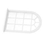 1/12 French Windows,Miniature White Wooden Window Frame For DIY Dollhouse Furniture Accessories