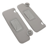 1 Pair UV Blocking Left Right with Mirror for 2012 ‑ 2020 Gray Car Grey Sun Visor