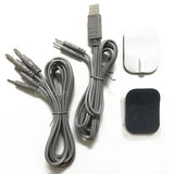 Haihua Accessories USB Banana plug 1 to 2 Conductive Electrodes Silicone Gel Safe Electrode Pads 6x4.5cm