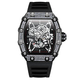 2022 New Men's Watch ONOLA Fashion Luxury Diamond Inlaid Design Quartz Waterproof Tape Watches Men Relogio Masculino Clock