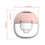 Electric Breast Pump Silent Wearable Automatic Milker Hands-Free Portable Milk Extractor With Screen Display